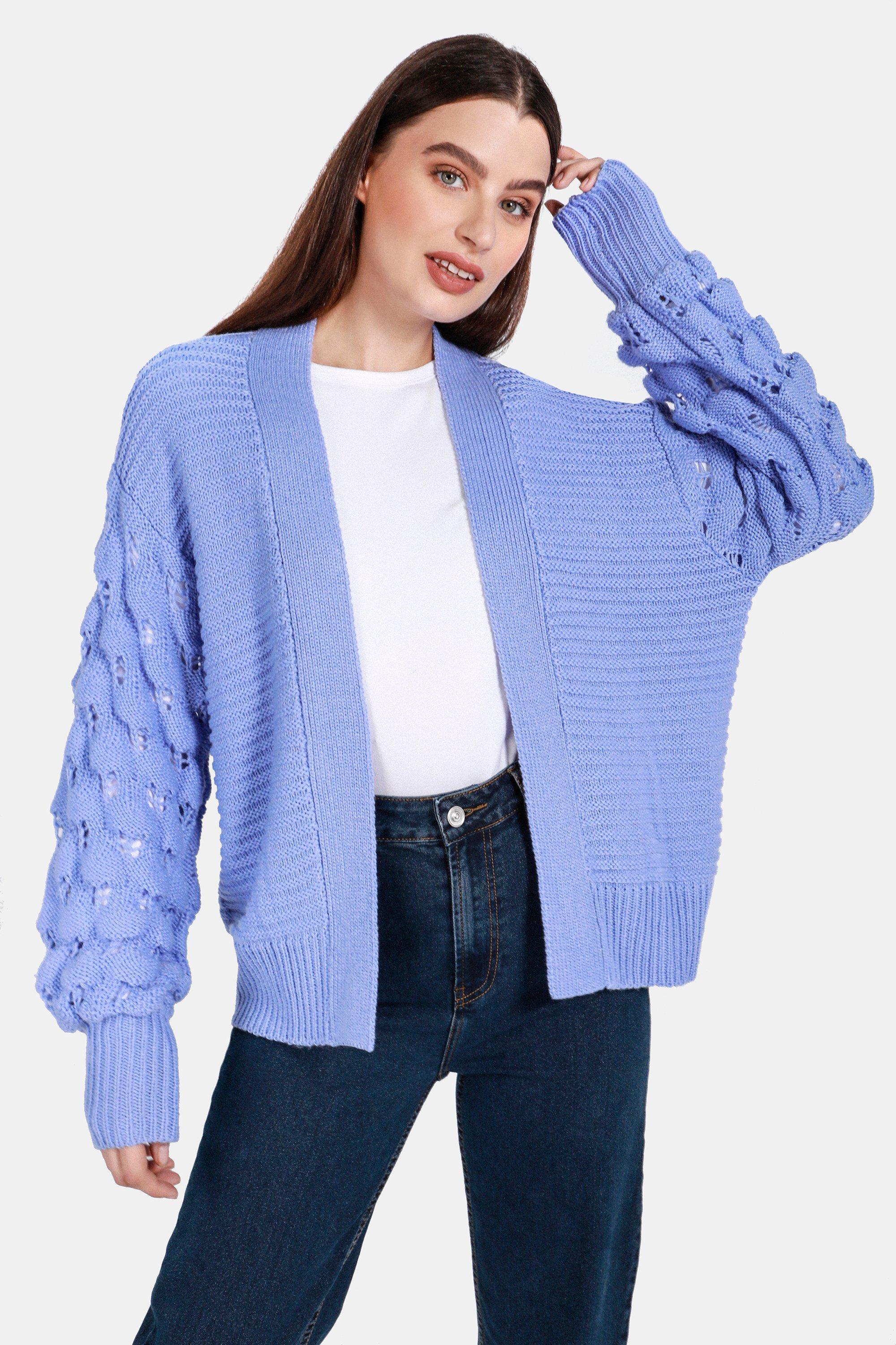 Bubble Sleeve Cardigan