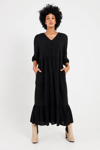 Woven Trapeze Dress