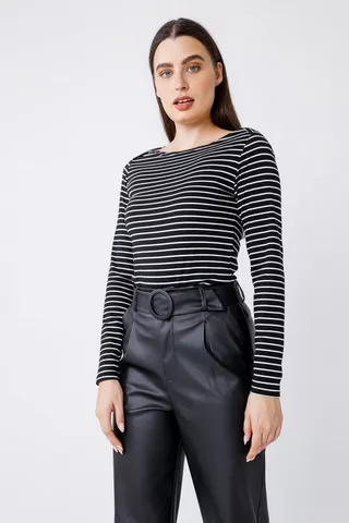 Stripe Fitted Top