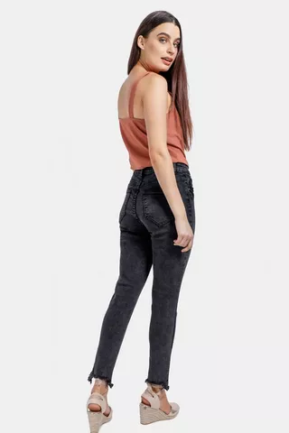 Abraised Skinny Fit Jeans