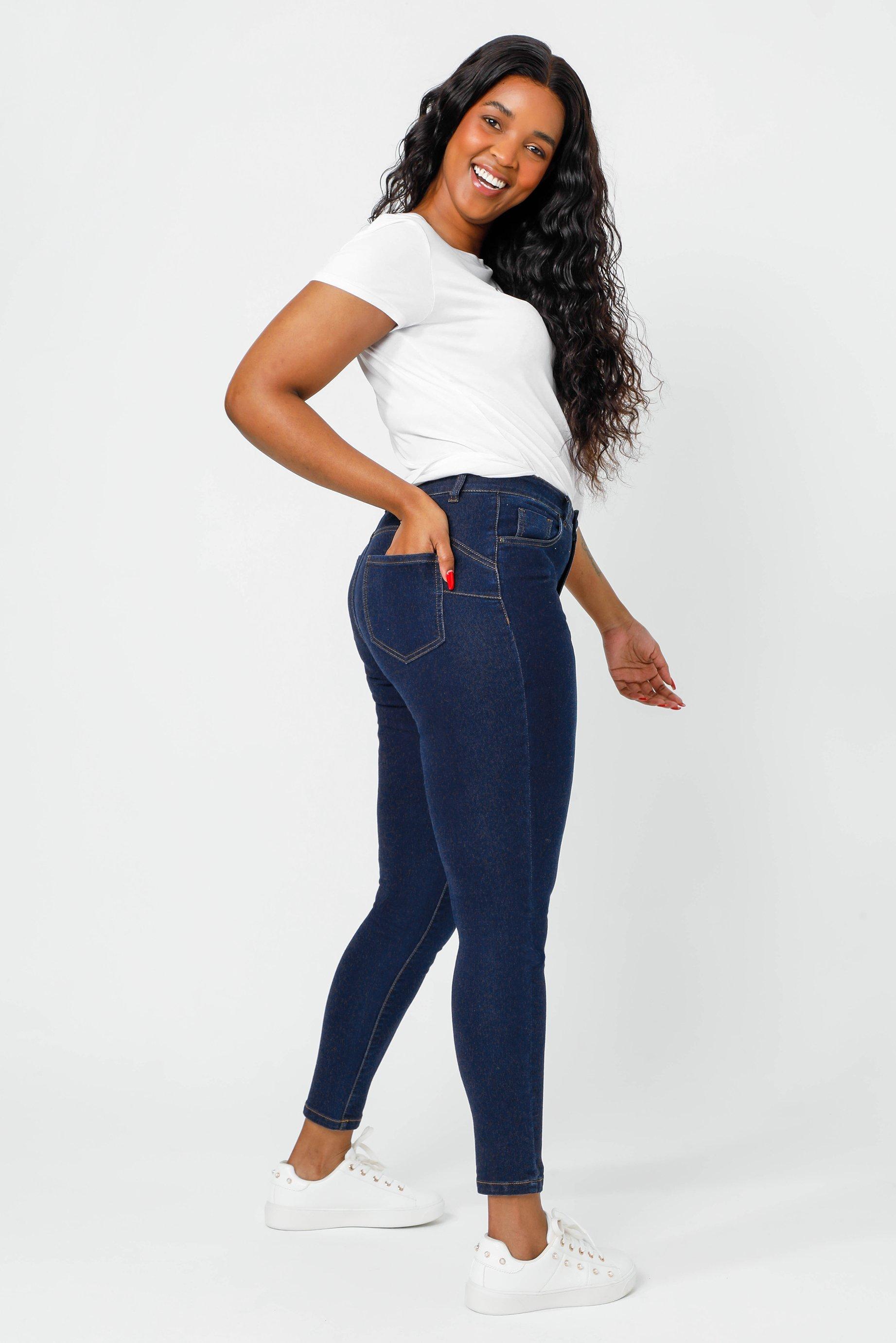 High Waisted Body Shaper Jeans