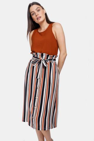 Stripe 2025 paperbag skirt