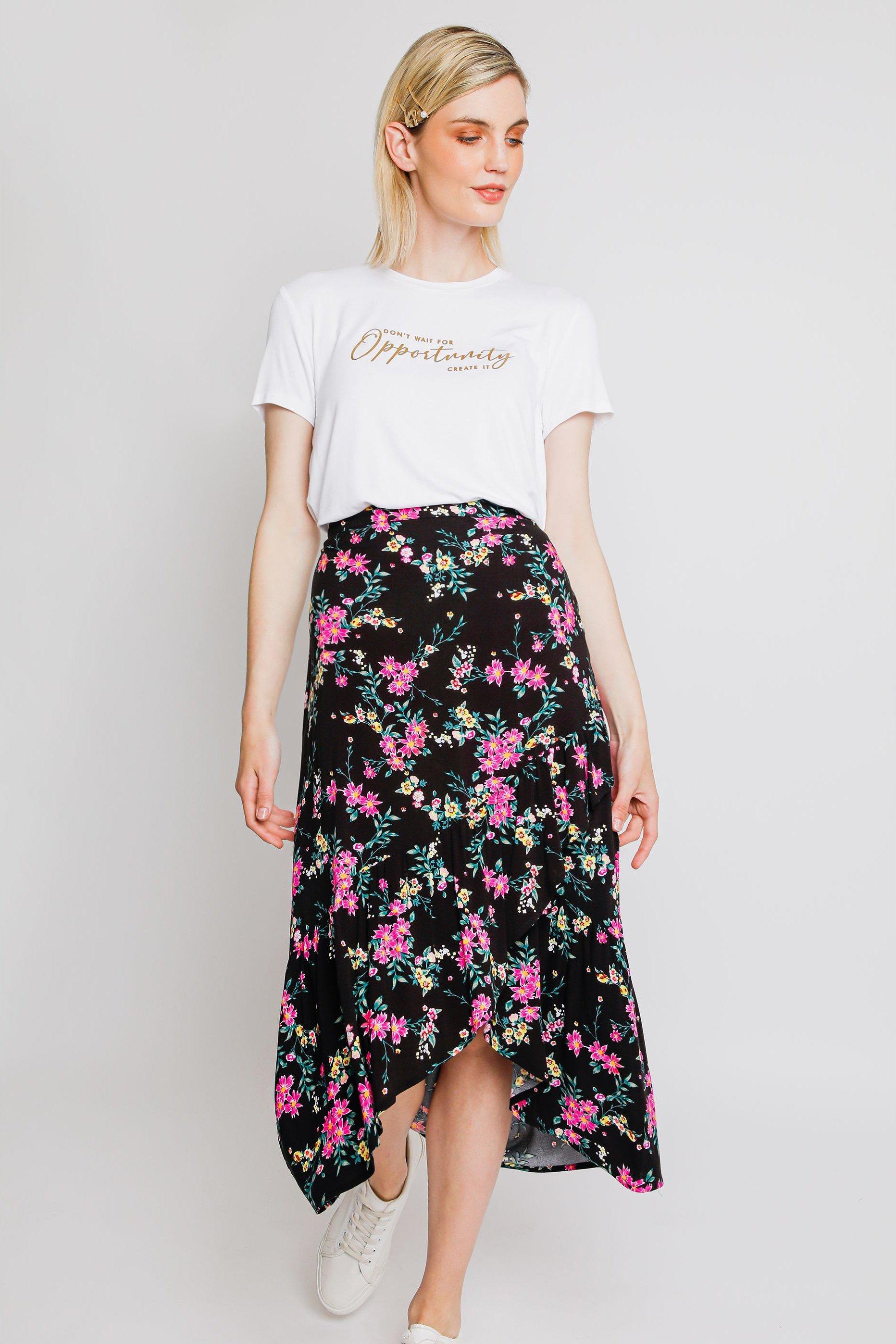 Ladies floral clearance skirts