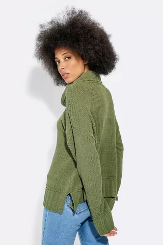 Oversized Turtle Neck Pullover