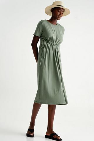 Ruched T-shirt Dress