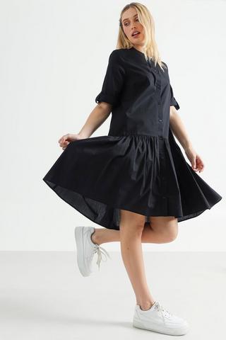 Poplin Shirt Dress