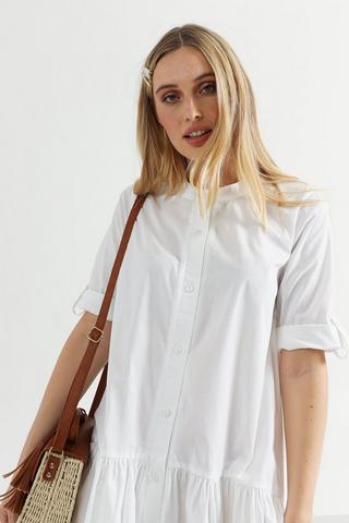 Poplin Shirt Dress