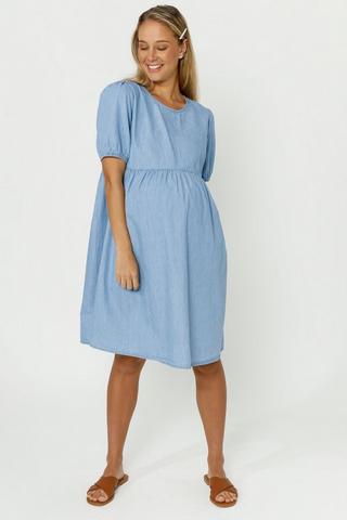 Denim Empire Dress