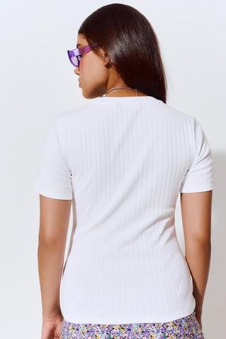 Ribbed Fitted Top