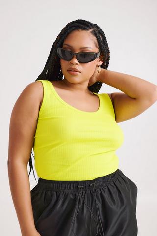 Ribbed Fitted Tank
