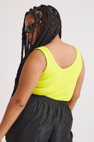 Ribbed Fitted Tank