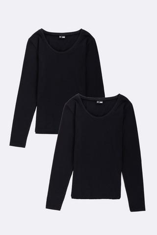 Fitted Crew Neck 2 Pack 