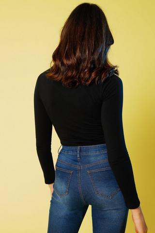 Fitted V Neck