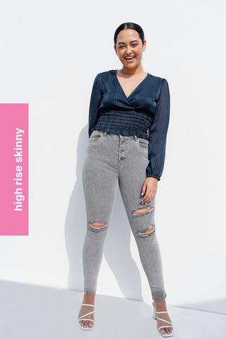 High Rise Skinny Jeans