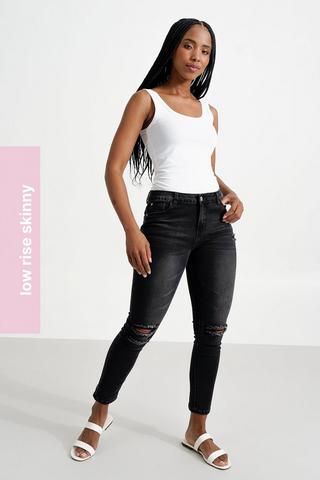 Low Rise Skinny Jeans