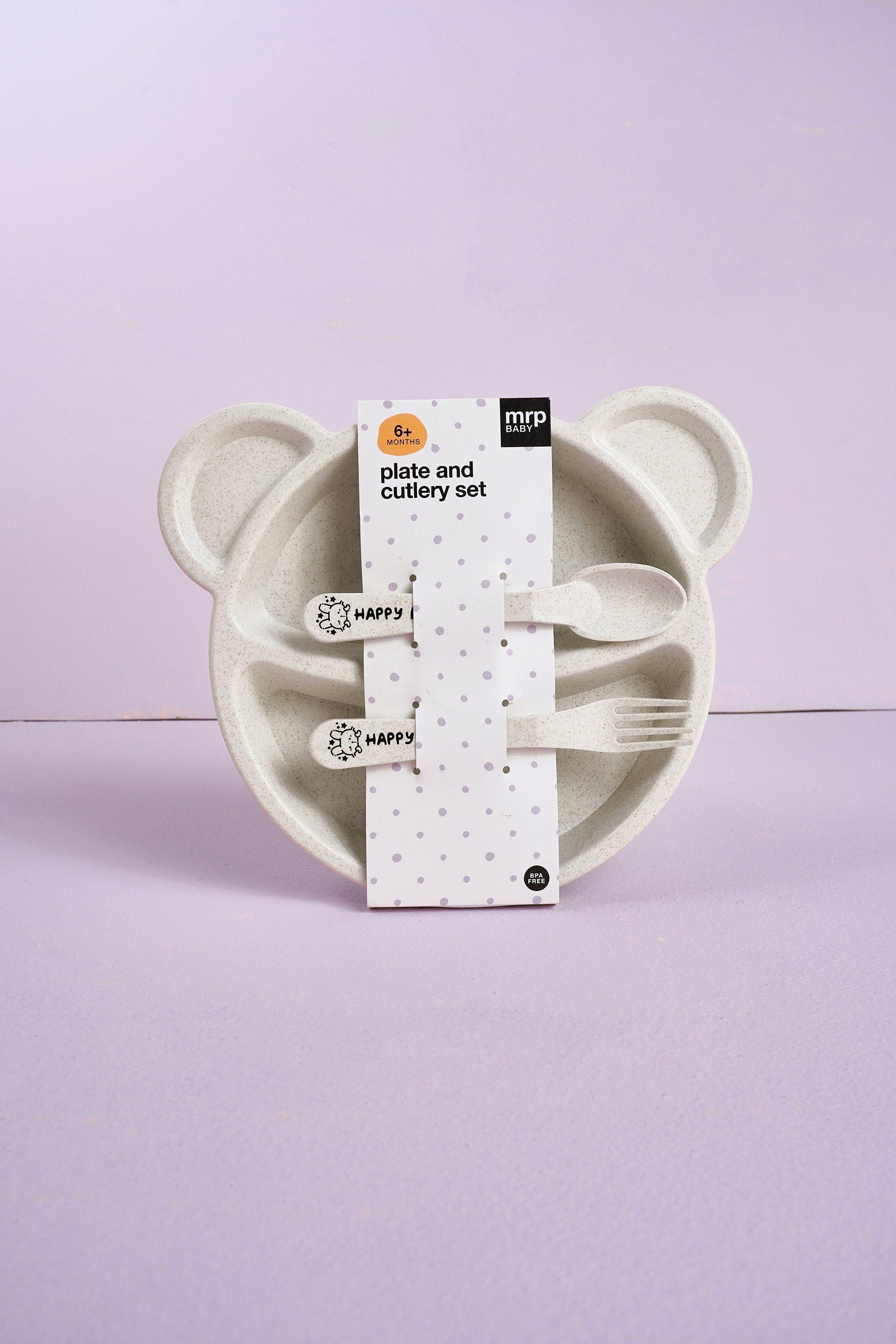 Mrp Baby Plate + Cutlery Set