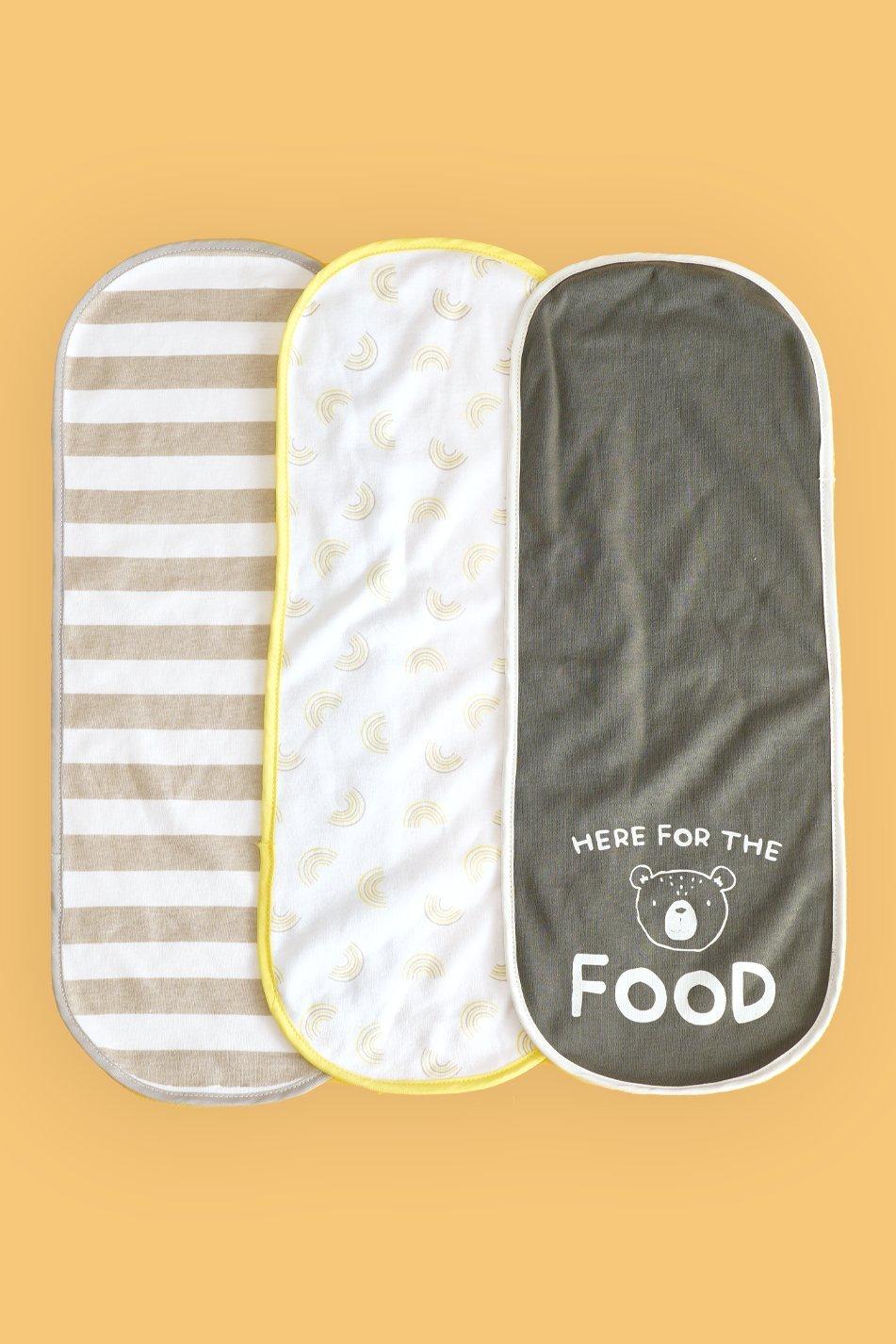 MRP Baby Burp Cloths 3 Pack