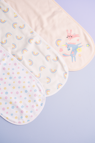MRP Baby Burp Cloths 3 Pack