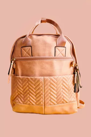 Quilted Backpack Nappy Bag