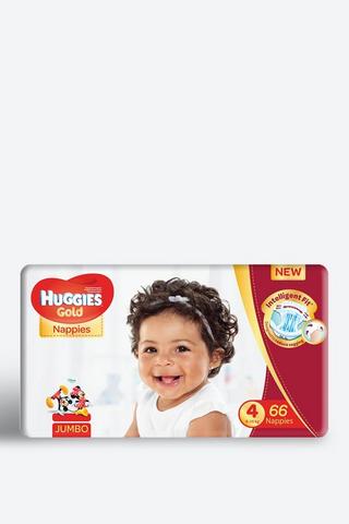 Huggies Gold Size 4 Jumbo 66