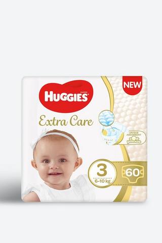 Huggies Extra Care Size 3 Nappies 60