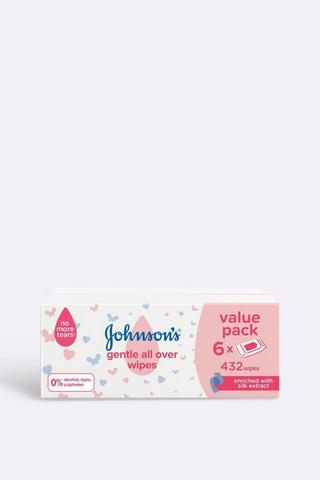 Johnson's Gentle Baby Wipes 6 X 72