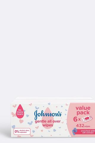 Johnson's Gentle Baby Wipes 6 X 72