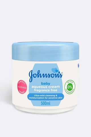 Johnson's Baby Aqueous Cream Fragrance Free 500ml