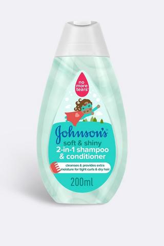 Johnson's 2 In 1 Baby Shampoo + Conditioner 200ml