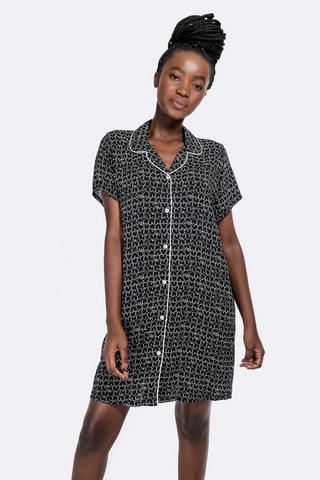 Long button best sale down sleep shirt