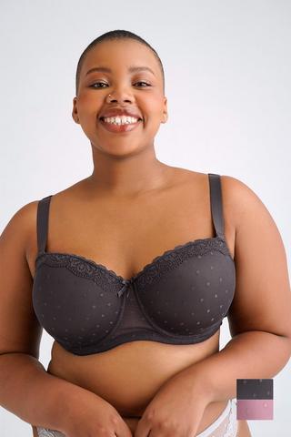 2 Pack Balconette Bras