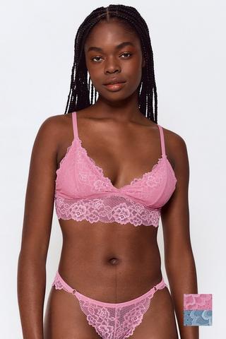 2-pack lace bralettes