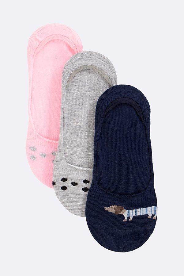 3-Pack Printed Hidden Socks