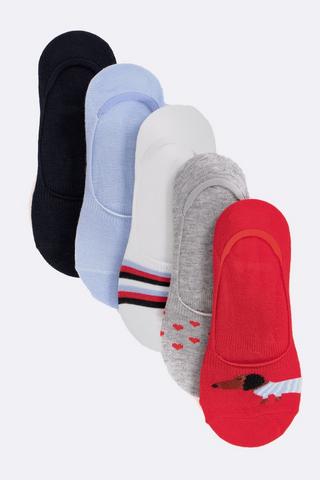 5 Pack Hidden Socks