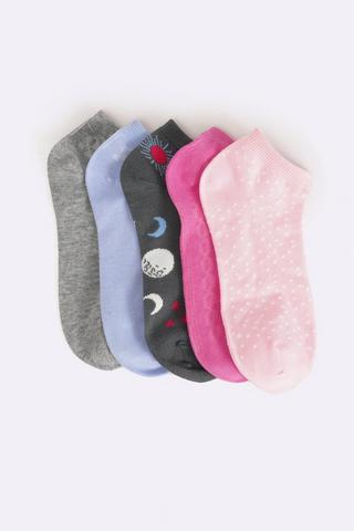 5 Pack Anklet Socks