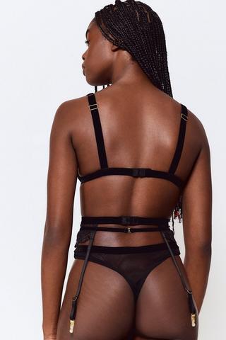 Velour Suspender Belt
