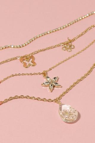 Layered Flower Necklace