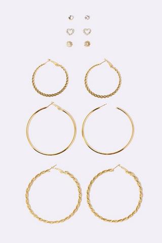 Aurora Earrings Stack - Pack Of 6