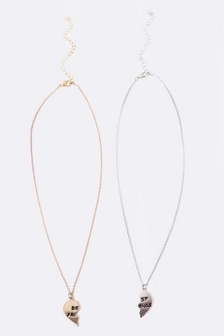 2 Pack Friendship Necklace
