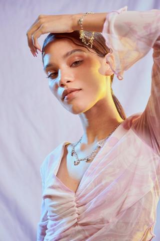 Butterfly Necklace And Bracelet Set