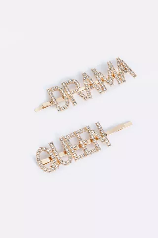 2 Pack Statement Hair Clips
