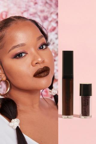 Glitter Lip Duo Brown