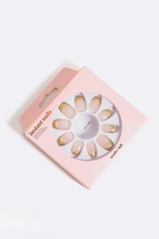 False Nails - Clear Glitter