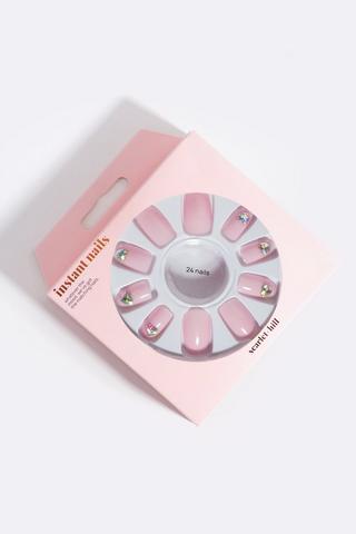 False Nails- Pink Heart