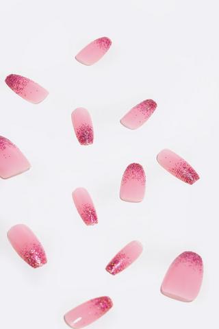 False Nails - Ombre Glitter