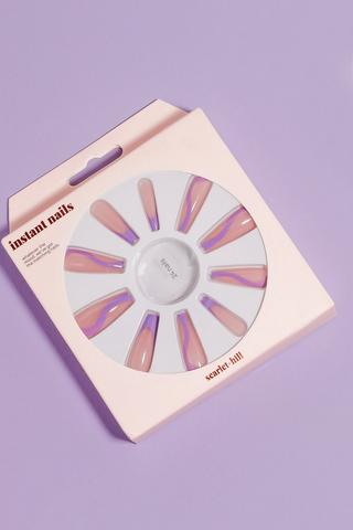 False Nails - Orange Metallic