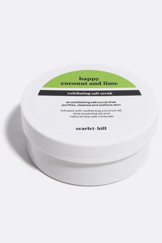 Exfoliating Salt Scrub - Happy Coconut And Lime