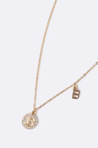 B Pendant Necklace