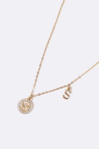 S Pendant Necklace