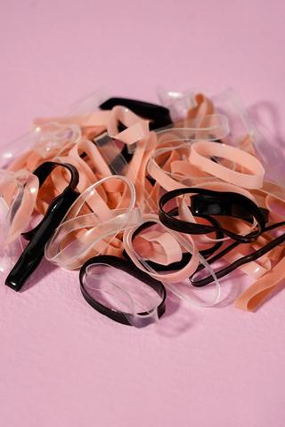 100 Pack Mini Elastics